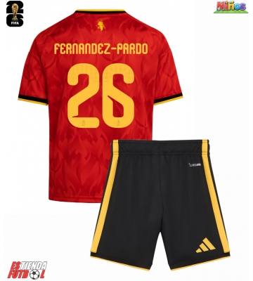 Bélgica Matias Fernandez-Pardo #26 Primera Equipación Niños Mundial 2026 Manga Corta (+ Pantalones cortos)